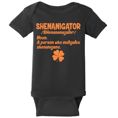Shenanigator Definition Person Instigates Shenanigans  Baby Bodysuit