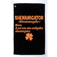 Shenanigator Definition Person Instigates Shenanigans  Golf Towel