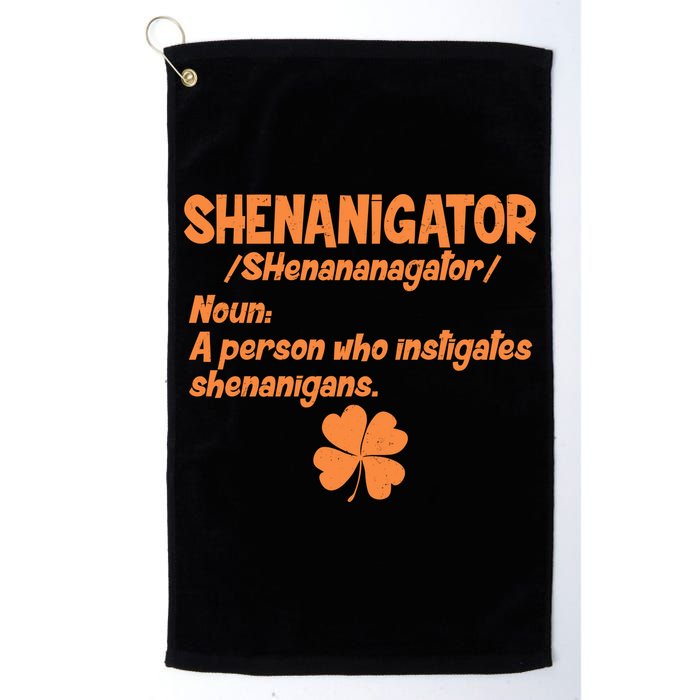 Shenanigator Definition Person Instigates Shenanigans  Golf Towel