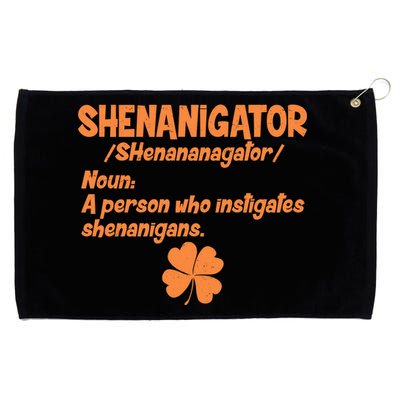 Shenanigator Definition Person Instigates Shenanigans  Grommeted Golf Towel