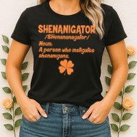 Shenanigator Definition Person Instigates Shenanigans  Womens T-Shirt