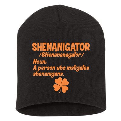 Shenanigator Definition Person Instigates Shenanigans  Short Acrylic Beanie