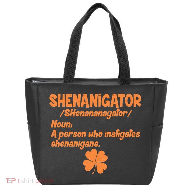 Shenanigator Definition Person Instigates Shenanigans  Zip Tote Bag