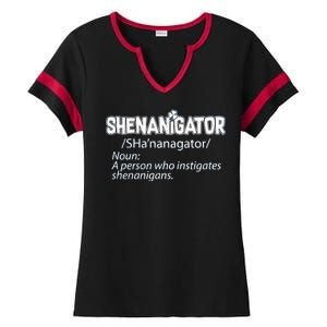 Shenanigator Funny St. Patrick's Day Ladies Halftime Notch Neck Tee