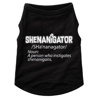 Shenanigator Funny St. Patrick's Day Doggie Tank