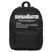 Shenanigator Funny St. Patrick's Day 16 in Basic Backpack
