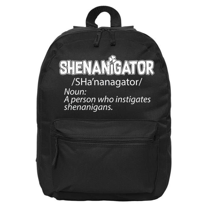 Shenanigator Funny St. Patrick's Day 16 in Basic Backpack