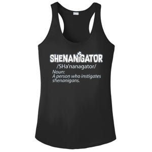 Shenanigator Funny St. Patrick's Day Ladies PosiCharge Competitor Racerback Tank