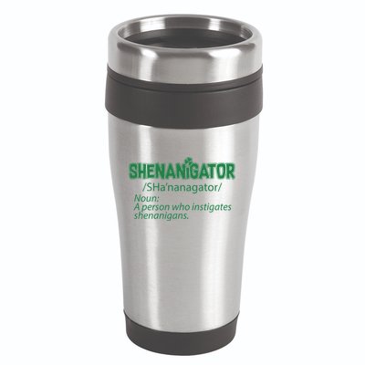 Shenanigator Funny St. Patrick's Day 16oz Travel Tumbler