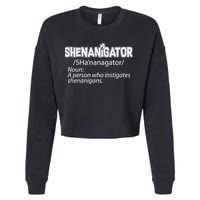 Shenanigator Funny St. Patrick's Day Cropped Pullover Crew