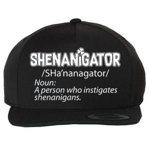 Shenanigator Funny St. Patrick's Day Wool Snapback Cap