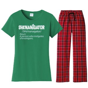 Shenanigator Funny St. Patrick's Day Women's Flannel Pajama Set