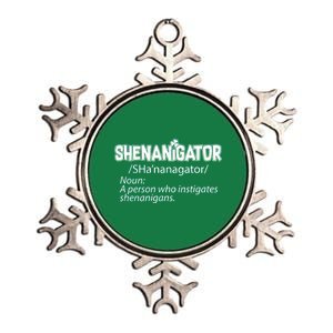 Shenanigator Funny St. Patrick's Day Metallic Star Ornament