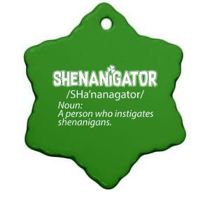 Shenanigator Funny St. Patrick's Day Ceramic Star Ornament