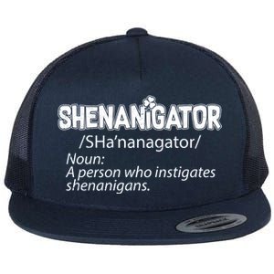 Shenanigator Funny St. Patrick's Day Flat Bill Trucker Hat