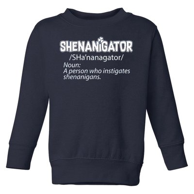 Shenanigator Funny St. Patrick's Day Toddler Sweatshirt