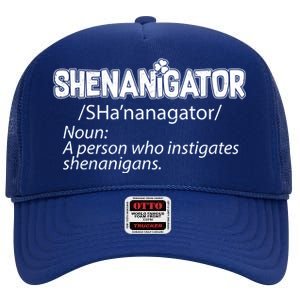 Shenanigator Funny St. Patrick's Day High Crown Mesh Back Trucker Hat