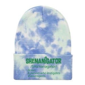 Shenanigator Funny St. Patrick's Day Tie Dye 12in Knit Beanie