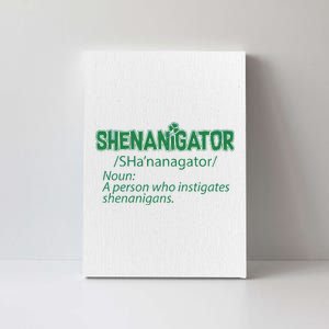 Shenanigator Funny St. Patrick's Day Canvas