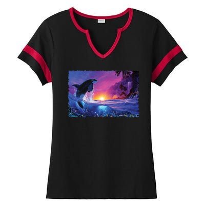 SHEPHERD OF THE SEA II Ladies Halftime Notch Neck Tee