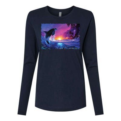 SHEPHERD OF THE SEA II Womens Cotton Relaxed Long Sleeve T-Shirt