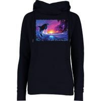 SHEPHERD OF THE SEA II Womens Funnel Neck Pullover Hood