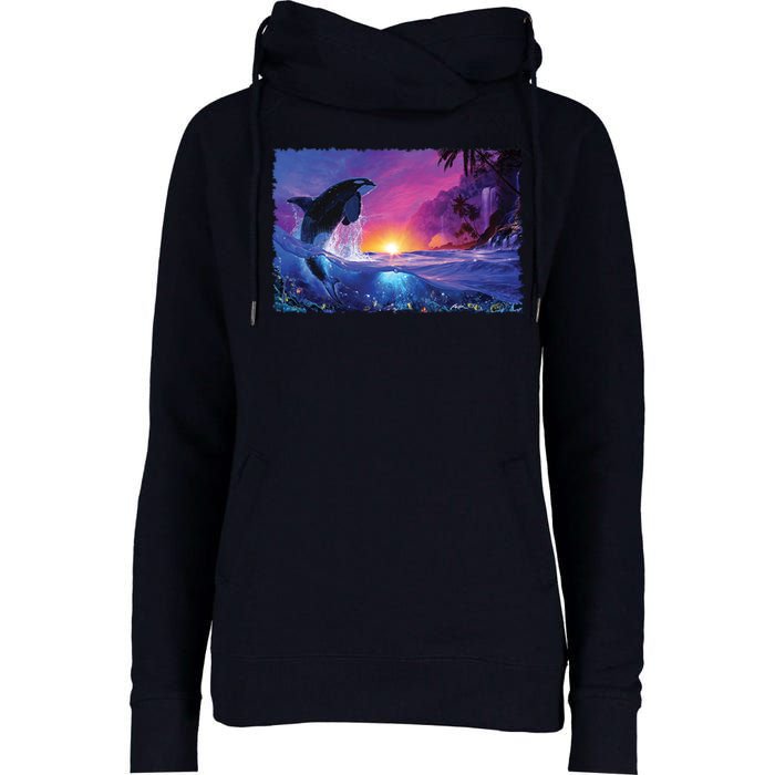 SHEPHERD OF THE SEA II Womens Funnel Neck Pullover Hood