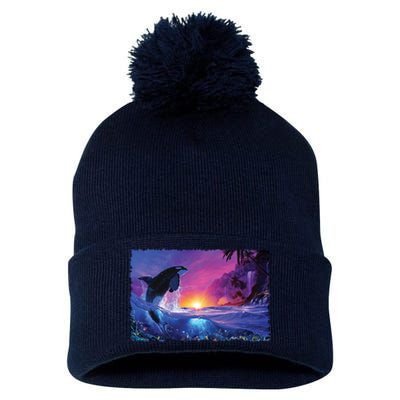 SHEPHERD OF THE SEA II Pom Pom 12in Knit Beanie