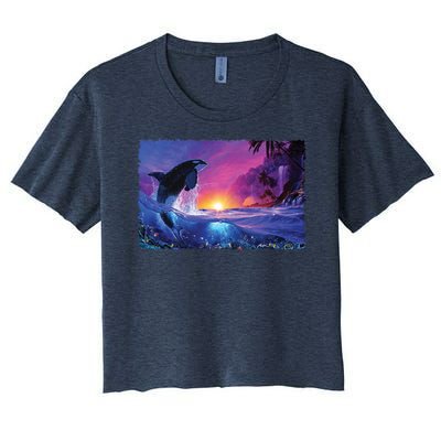 SHEPHERD OF THE SEA II Women's Crop Top Tee