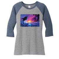 SHEPHERD OF THE SEA II Women's Tri-Blend 3/4-Sleeve Raglan Shirt