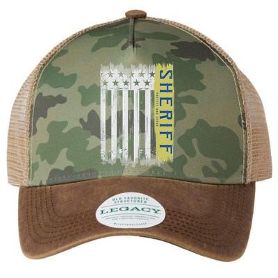 Sheriff American Flag Protect And Serve Legacy Tie Dye Trucker Hat