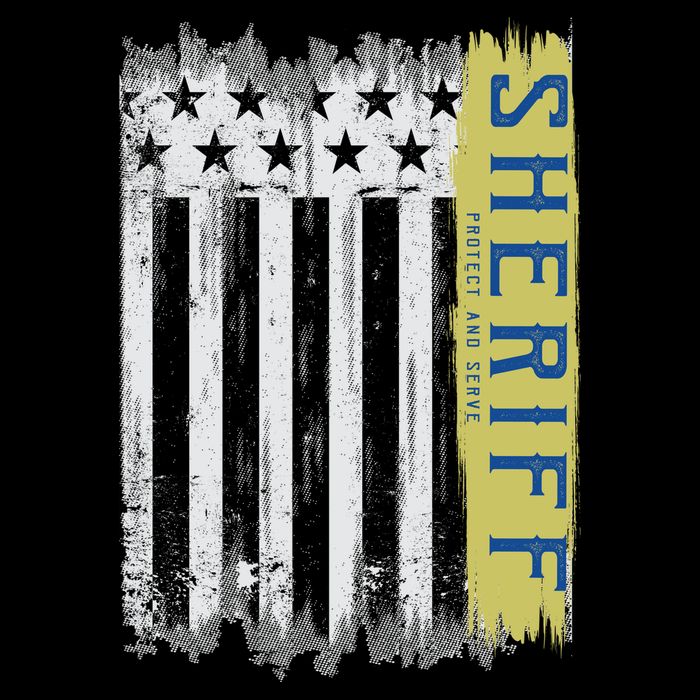 Sheriff American Flag Protect And Serve Backpack