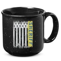 Sheriff American Flag Protect And Serve 15oz Campfire Ceramic Mug
