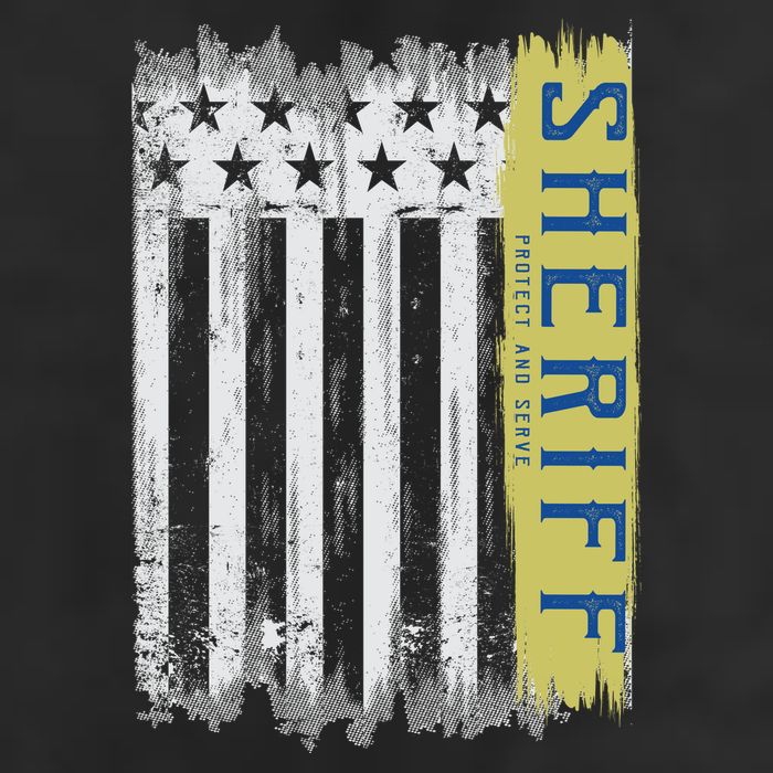 Sheriff American Flag Protect And Serve 15oz Campfire Ceramic Mug
