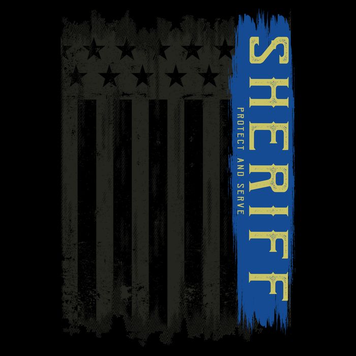Sheriff American Flag Protect And Serve 16oz Travel Tumbler