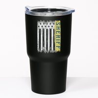 Sheriff American Flag Protect And Serve Tumbler
