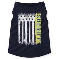 Sheriff American Flag Protect And Serve Doggie Tank