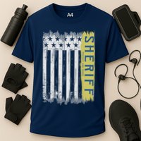Sheriff American Flag Protect And Serve Performance Shirt