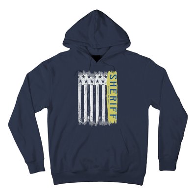 Sheriff American Flag Protect And Serve Hoodie