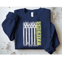 Sheriff American Flag Protect And Serve Sweatshirt