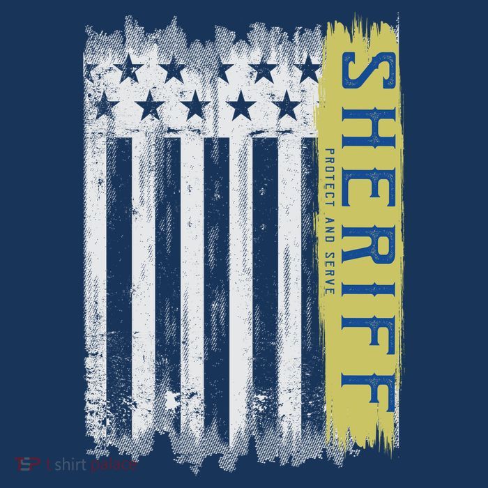 Sheriff American Flag Protect And Serve Sweatshirt