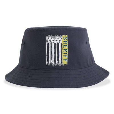 Sheriff American Flag Protect And Serve Sustainable Bucket Hat