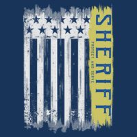 Sheriff American Flag Protect And Serve 16 in Basic Backpack