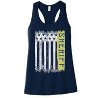 Sheriff American Flag Protect And Serve Womens Tank Top
