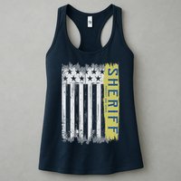 Sheriff American Flag Protect And Serve Womens Tank Top