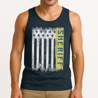Sheriff American Flag Protect And Serve Tank Top