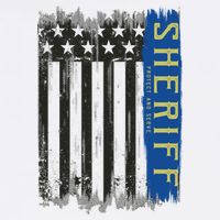 Sheriff American Flag Protect And Serve Garment-Dyed Sweatshirt