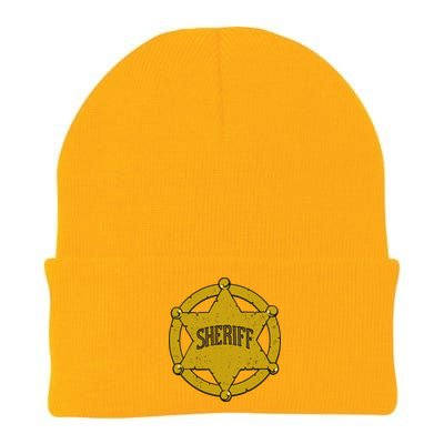 Sheriff Badge Knit Cap Winter Beanie