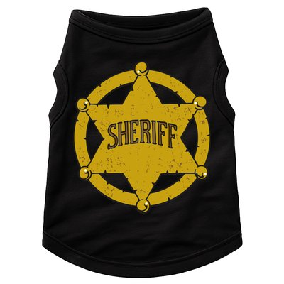 Sheriff Badge Doggie Tank