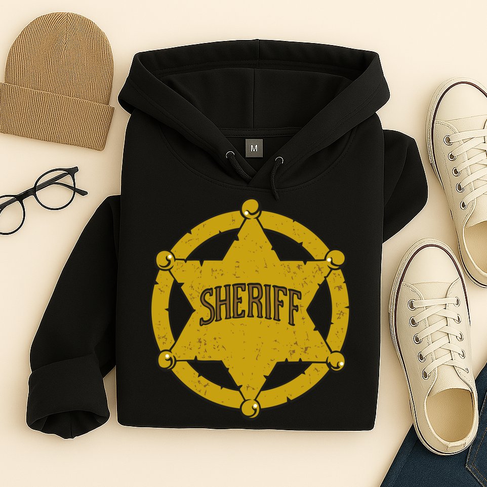 Sheriff Badge Hoodie